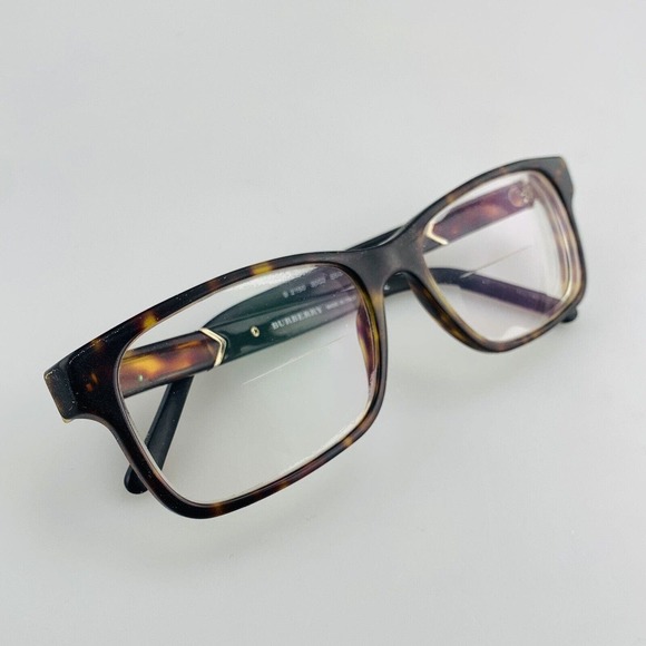 Burberry Eyeglasses Frame Only Tortoise Brown mod. B2150 3002 Italy Rectangle - Picture 8 of 10